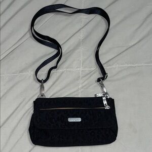 Baggallini Textured Black Crossbody Bag